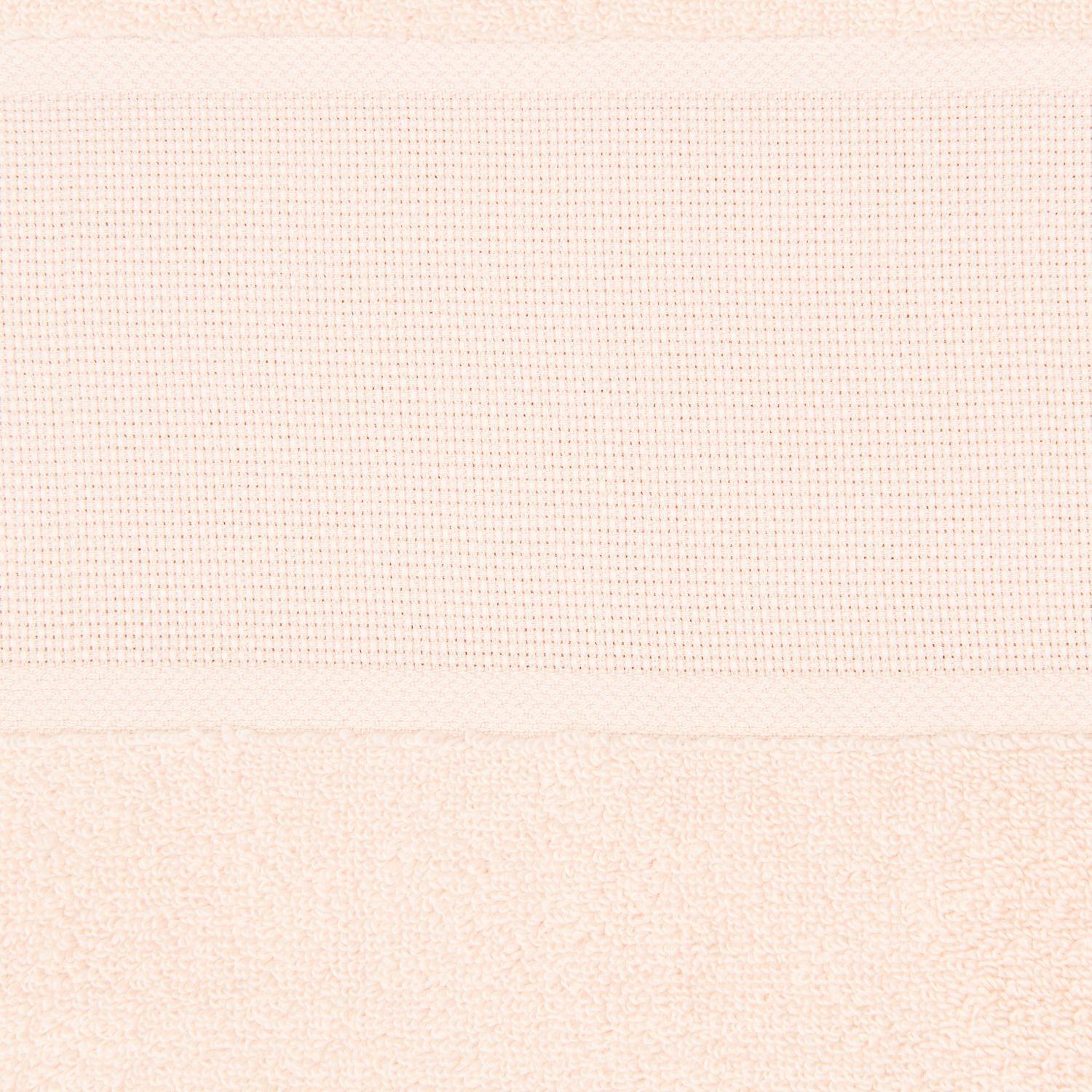 Serviette eponge a broder 50x100 rose poudre rico design 141024 3