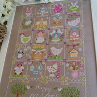 Shabby easter calendar cuore e batticuore 5