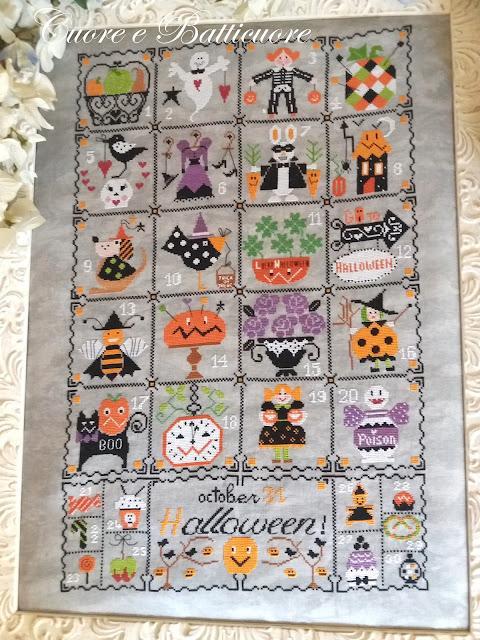 Shabby halloween calendar cuore e batticuore 0