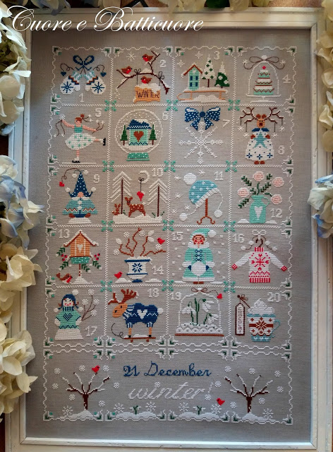 Shabby winter calendar 3