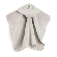 Sortie de bain gris beton avec capuche a broder pour bebe rico design 740277 65 1