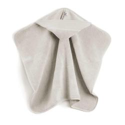 Sortie de bain gris beton avec capuche a broder pour bebe rico design 740277 65 1