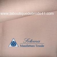 Toile a broder sotema lin 20l 15 fils rose 1