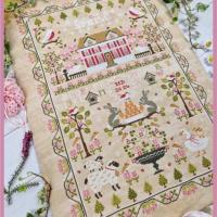 Spring sampler fiche ou kit de point de croix crocette a gogo 2