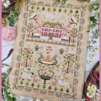 Spring sampler fiche ou kit de point de croix crocette a gogo 3