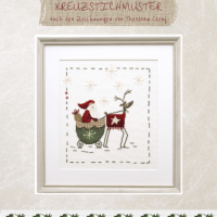 Stickanleitung nikolaus auf reisen pere noel en voyage e 1077tc ub design