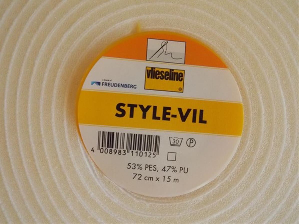 Style vil blanc vlieseline 72cm 1