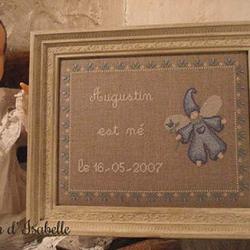 Tableau de naissance 'Petit Lutin' Le Lin d'Isabelle