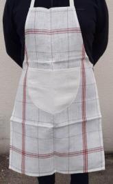 Talbier en lin blanc rayure 1