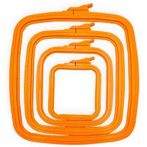 Tambour plastique rectangulaire nurge a broder 14 5 x 16 5 cm 170 12