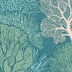 Tissus Patchwork Tilda Cotton Beach Coral Reef Teal 100339