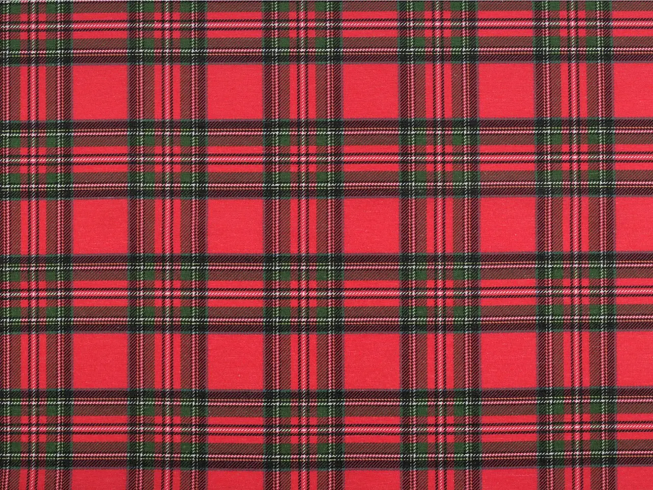Tissu ecossais tartan rouge en 160 cm 1
