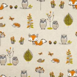 Tissu Fryett's enduit renard