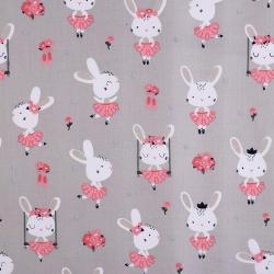 Tissu Lapin Gris