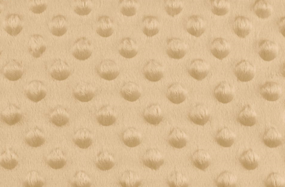 Tissu minky a pois beige
