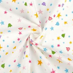 Tissu Patchwork Stof Etoile et Couronne