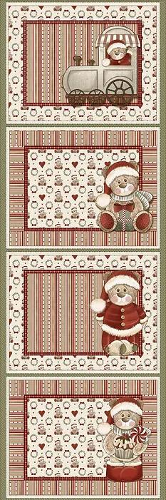 Tissu patchwork noel fuxicos e fricotes panneau menu ffmeu026