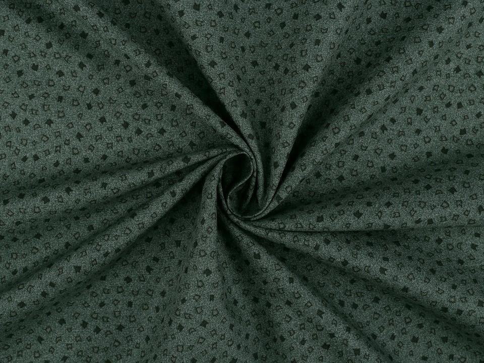 Tissu patchwork vert bouteille 2