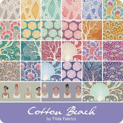 Tissus patchwork 20 fats quarter tilda beach 50x55 cm 300109 1