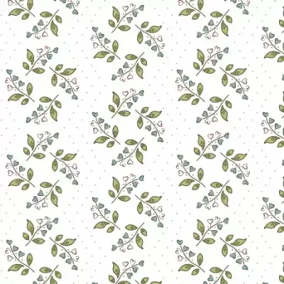 Tissus Patchwork EQP New Vintage Lily of the Valley Cream NV210501