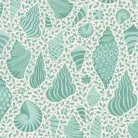 Tissus patchwork tilda beach shells teal 110028