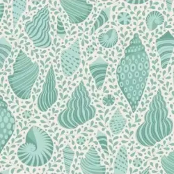 Tissus Patchwork Tilda Cotton Beach Shells Teal 110028