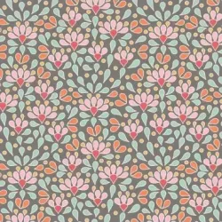 Tissus Patchwork Tilda Cotton Beach Sea Anemone Grey 100327