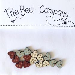 Lot de 20 Mini Coeurs assortis TM19 The Bee Company