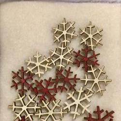 Lot de 16 boutons mini flocons TMflocon The Bee Company