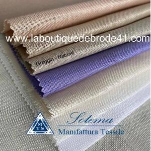 Toile a broder sotema lin 212l 12 fils greggio naturel