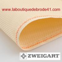 Toile a broder zweigart aida 5 4 pts 3706 beige 3130