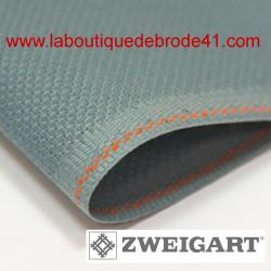 Toile à Broder Zweigart Aïda 5.4 Pts 3706 Bleu orage 594