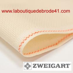Toile à Broder Zweigart Aïda 5.4 Pts 3706 Ecru 264