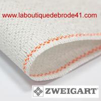 Toile a broder zweigart aida 5 4 pts 3706 star blanc irise opalescent 17