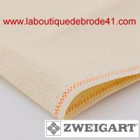 Toile a broder zweigart aida 8 7 pts sulta hardanger 1008 ecru 264