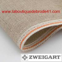 Toile a broder zweigart aida lin 5 4 pts 3390 naturel 53