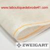 Toile à Broder Zweigart de Lin Belfast  3609 12,6 Fils Marbré Vintage Crème 1079