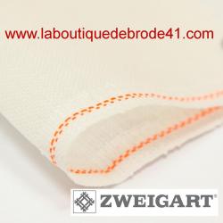 Toile à Broder Zweigart  de Lin Cashel 3281 11,2 Fils Blanc Antique 101