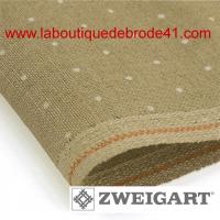 Toile a broder zweigart de lin edinburgh 3217 14 fils 1399 mini dots 1