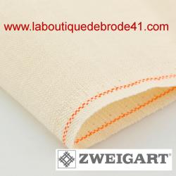 Toile à Broder Zweigart  de Lin Edinburgh 3217 14 Fils Crème 222