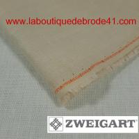 Toile a broder zweigart de lin kingston 3225 22 fils ecru 222
