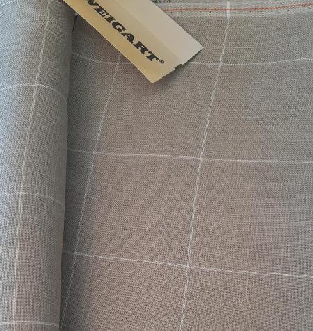 Toile a broder zweigart de lin lyon carreaux ecru 7650 11 2 fils naturel 5319 1