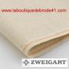 Toile a broder zweigart de lin mallow 3483 16 fils naturel 53