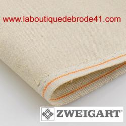 Toile à Broder Zweigart  de Lin Mallow 3483 16 Fils Naturel 53