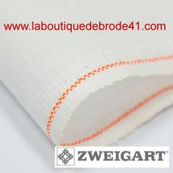 Toile a broder zweigart de lin newcastle 3348 16 fils blanc 100