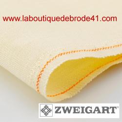 Toile à Broder Zweigart  de Lin Newcastle 3348 16 Fils Crème 222