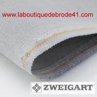 Toile à Broder Zweigart  de Lin Newcastle 3348 16 Fils Gris Argenté 705