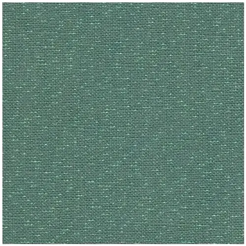Toile a broder zweigart de lin newcastle 3348 16 fils vert emeraude irisee a paillettes 6135
