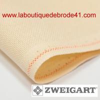 Toile a broder zweigart etamine lugana 3835 10 fils ivoire 264