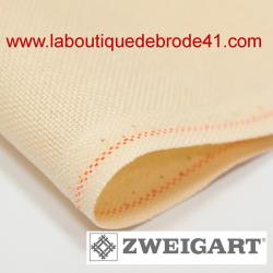 Toile à Broder Zweigart  Etamine Lugana 3835 10 fils Ivoire 264